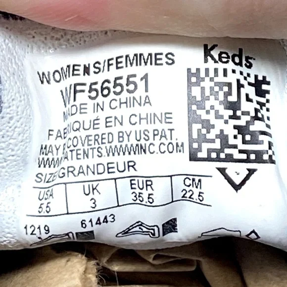 Ked’s solid black platform lace up canvas shoes sneakers 5.5US NEW - Picture 7 of 7